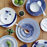 Blue Dots Salad Plate
